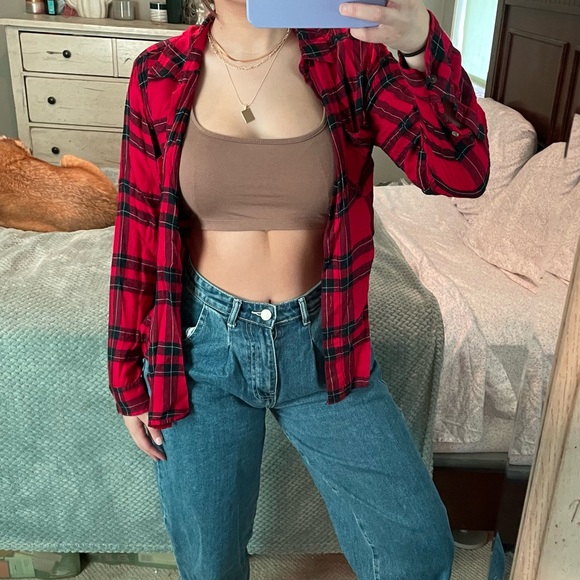Lucky Brand Red Plaid Button Down Shirt - Picture 7 of 8